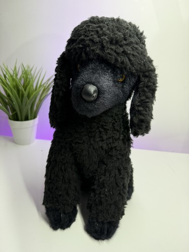 Black poodle plush - plush, soft