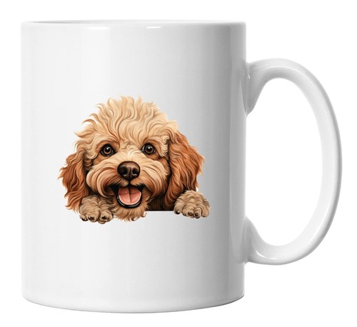 Toy poodle mug peeking - toy,