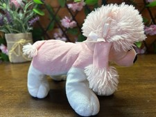 Pink Poodle Plush Toy Pink and