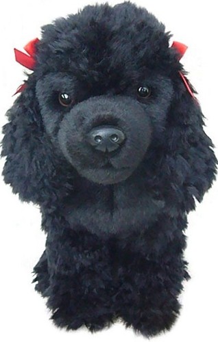Black poodle plush soft toy - poodle,